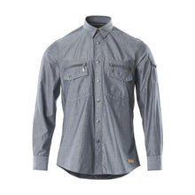 Chambray ing hálós béléssel, mosott sötét farmer