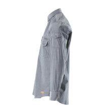 Chambray ing hálós béléssel, mosott sötét farmer
