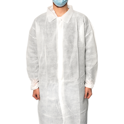 MaiMed-Coat V, gyapjúból készült látogatókabát, 4 db nyomógombbal, kb. 120 cm