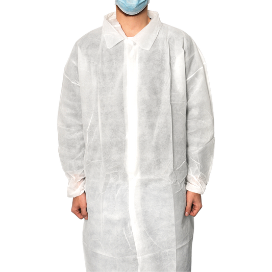 MaiMed-Coat V, gyapjúból készült látogatókabát, 4 db nyomógombbal, kb. 120 cm