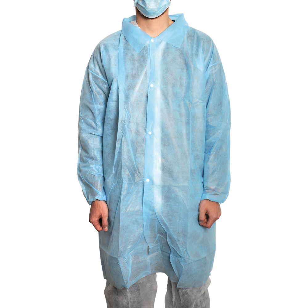 MaiMed-Coat V, gyapjúból készült látogatókabát, 4 db nyomógombbal, kb. 120 cm