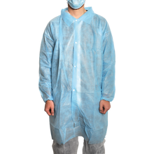 MaiMed-Coat V, gyapjúból készült látogatókabát, 4 db nyomógombbal, kb. 120 cm