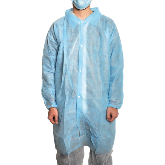 MaiMed-Coat V, gyapjúból készült látogatókabát, 4 db nyomógombbal, kb. 120 cm