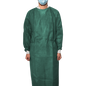 MaiMed-Coat Protect Comfort, gyapjúból készült védőruha pamut mandzsettával, d.-zöld, hossza 136cm, 10 db/csomag. | Csomag (10 db)