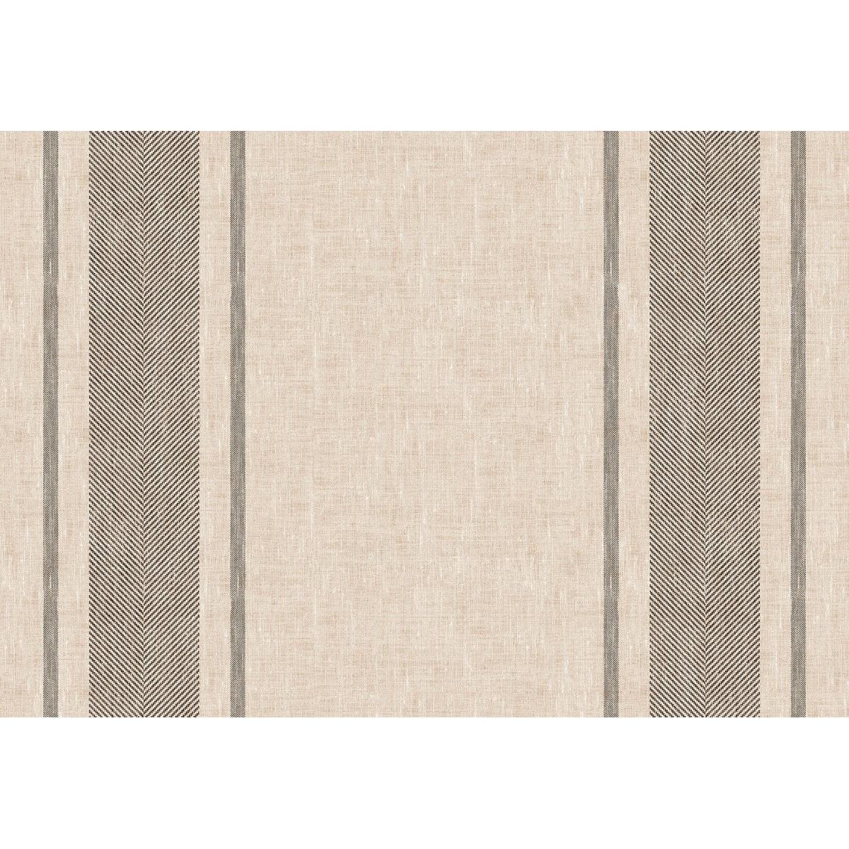 Der beigefarbene Stoff mit vertikalen dunkelgrauen Fischgrätenstreifen verleiht dem Design Struktur und Stil - ideal für die Duni GmbH Malia Handtuch Serviette 38x54 cm - Schwarz, weiches und saugfähiges Design | Packung (250 Stück).