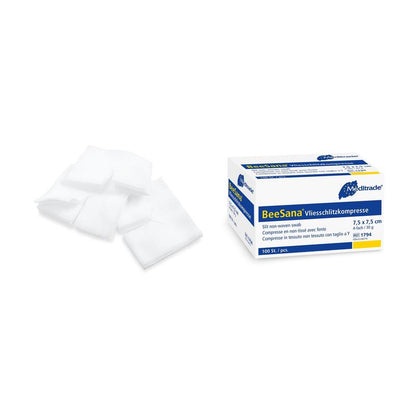 BeeSana® gyapjú hasított borogatás, nem steril, 4-szeres