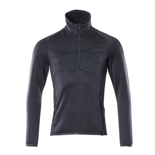 Polár pulóver rövid cipzáras mikropolár kabáttal