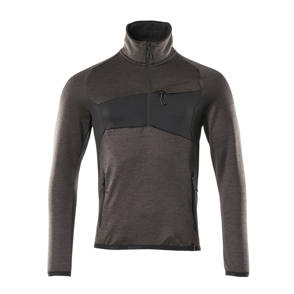 Polár pulóver rövid cipzáras mikropolár kabáttal