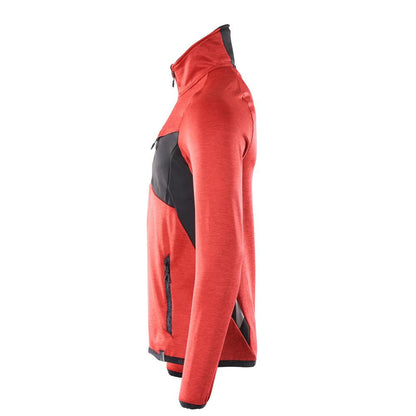 Polár pulóver rövid cipzáras mikropolár kabáttal