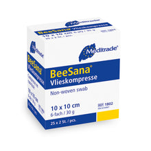 BeeSana® gyapjú borogatás, steril, 6-szoros, 30 g, 10 x 10 cm, 2 db | Csomag (50 db)