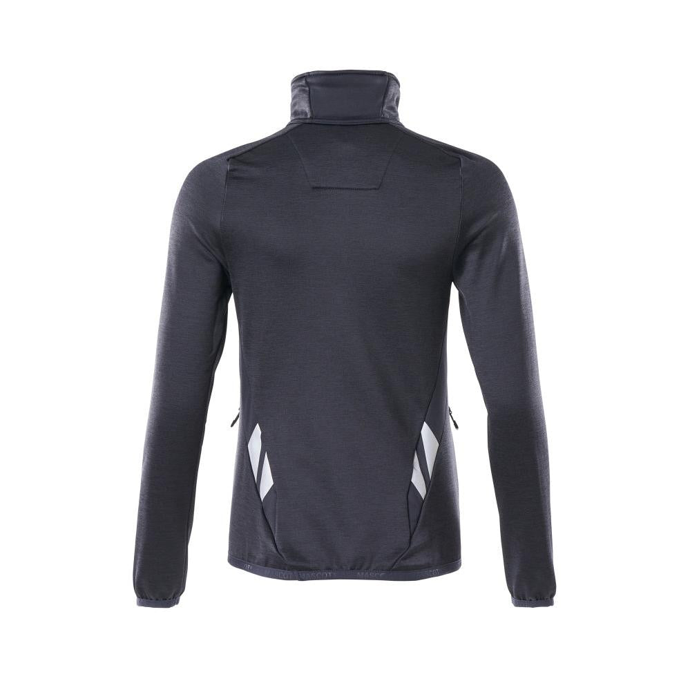 Polár pulóver rövid cipzárral, női mikropolár kabát