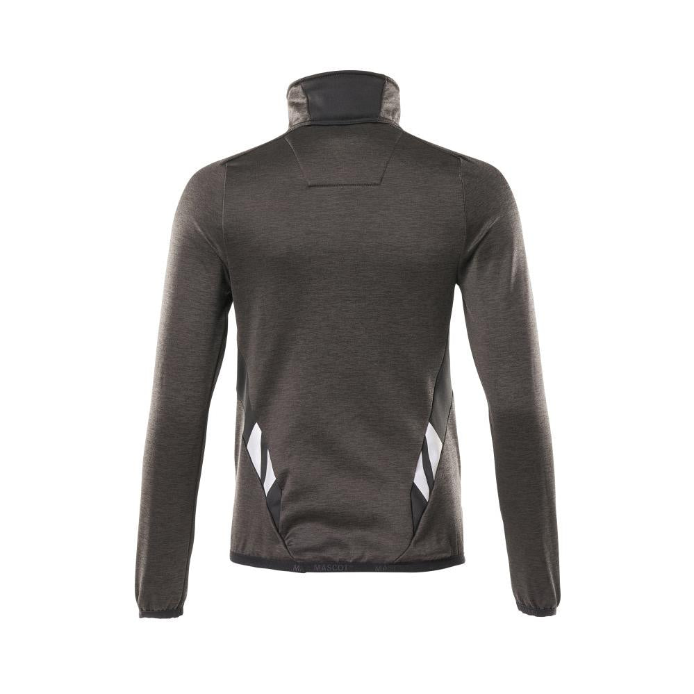 Polár pulóver rövid cipzárral, női mikropolár kabát