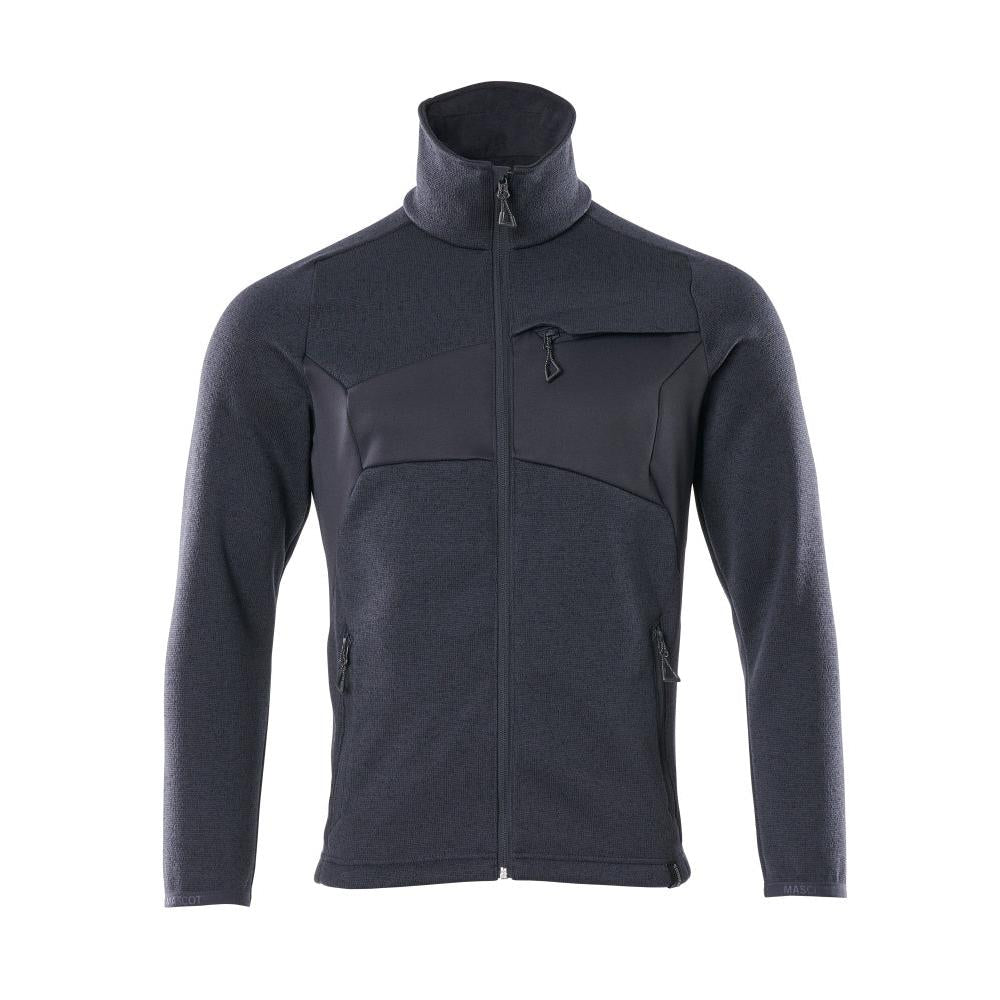 Kötött pulóver cipzáras kardigánnal