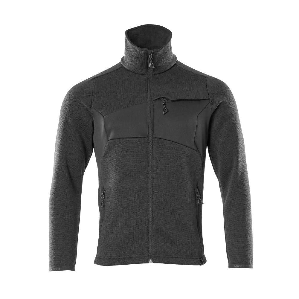 Kötött pulóver cipzáras kardigánnal