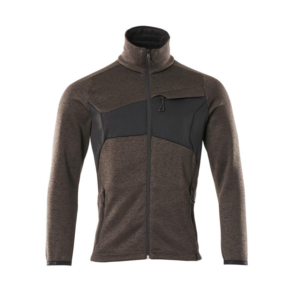 Kötött pulóver cipzáras kardigánnal