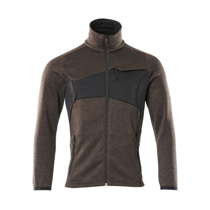 Kötött pulóver cipzáras kardigánnal