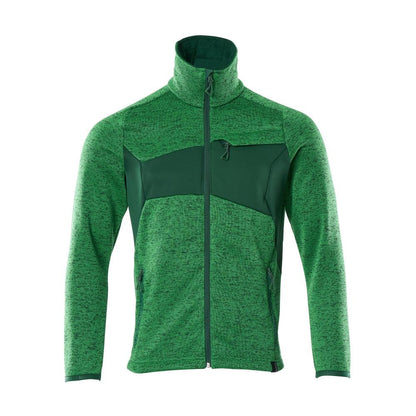 Kötött pulóver cipzáras kardigánnal