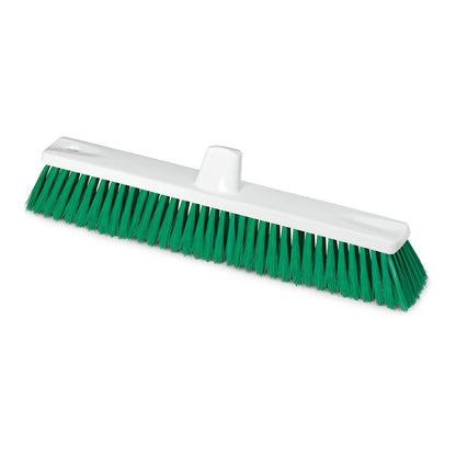 A Nölle Profi Brush HACCP nagyméretű seprű puha sörtékkel (0,25 mm) a Nölle Profi Brush Bürsten- & Pinseltechnik e.K.-tól fehér fejjel és zöld puha sörtékkel rendelkezik, valamint központi foglalattal a higiénikus tisztítási feladatokhoz.