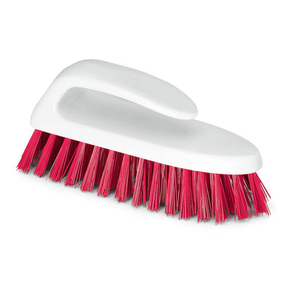 A Nölle Profi Brush HACCP mosókefe fogantyúval (18 cm, 0,5 mm-es kemény sörték) a Nölle Profi Brush Bürsten- & Pinseltechnik e.K. gyártmányában egy fehér felületen fekszik.