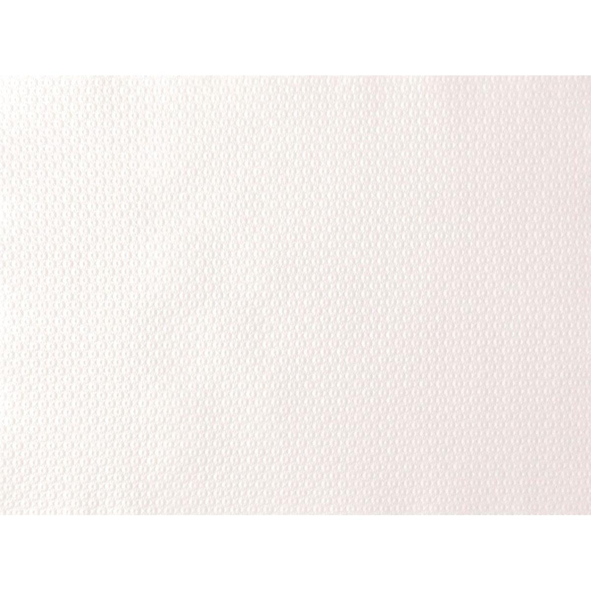 Egy közeli kép a Duni GmbH papír asztalterítők 30x40 cm (500 darab) fehér, texturált felületéről, ideális ünnepségekhez és eseményekhez, finom hatszögmintával és egyenletes megvilágítással, látható jelölések vagy minták nélkül.