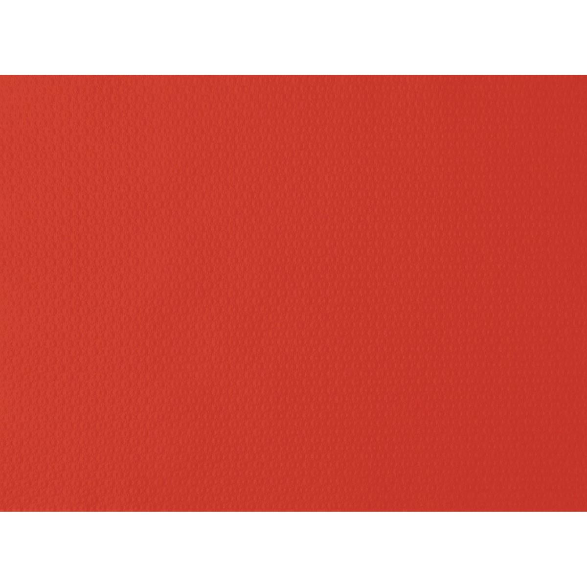 Egy közeli kép a Duni GmbH 30x40 cm-es piros papír asztalterítőjéről finom textúrát és gazdag színt mutat - ideális ünnepekre és rendezvényekre (500 darabos csomag).