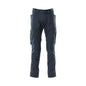 Nadrág térdzsebekkel, extra könnyű nadrág, fekete-kék