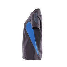 Póló, női női póló, fekete kék/azúrkék