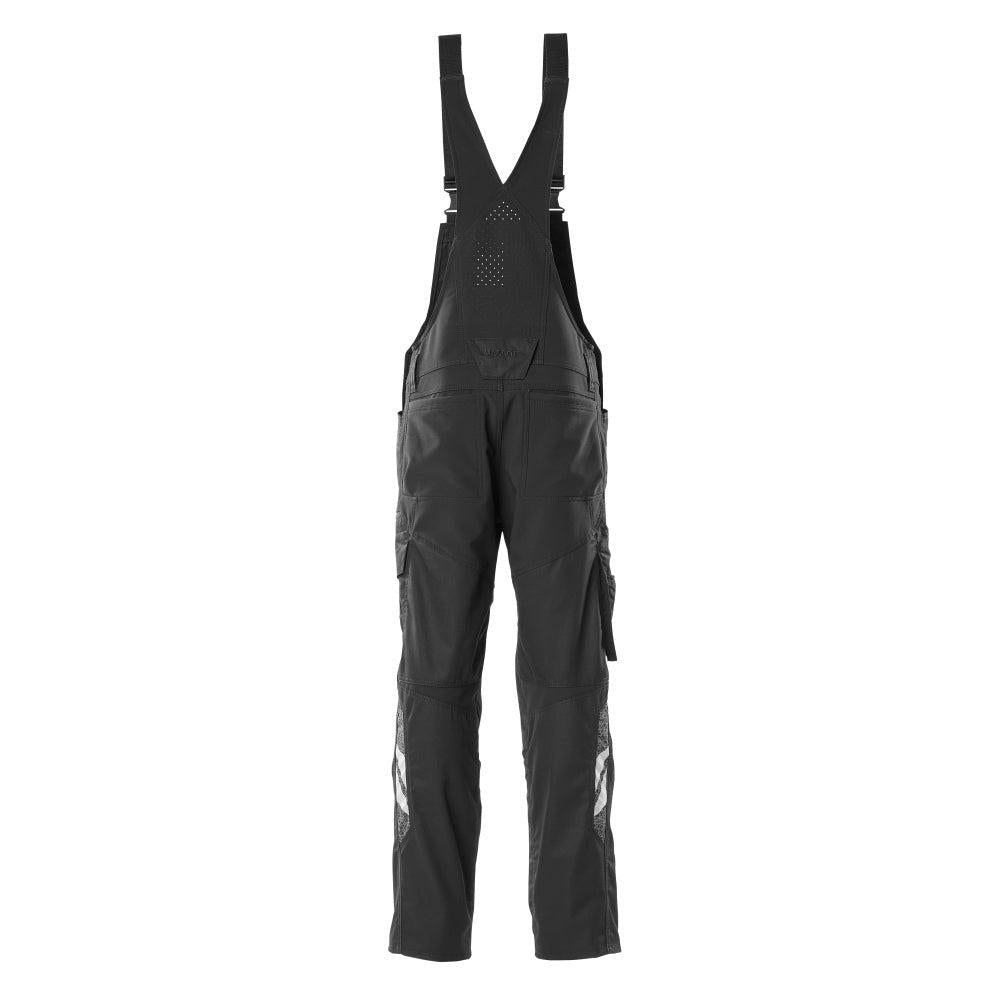 Dungarees, térdzsebek, sztreccs betétek Dungarees, fekete