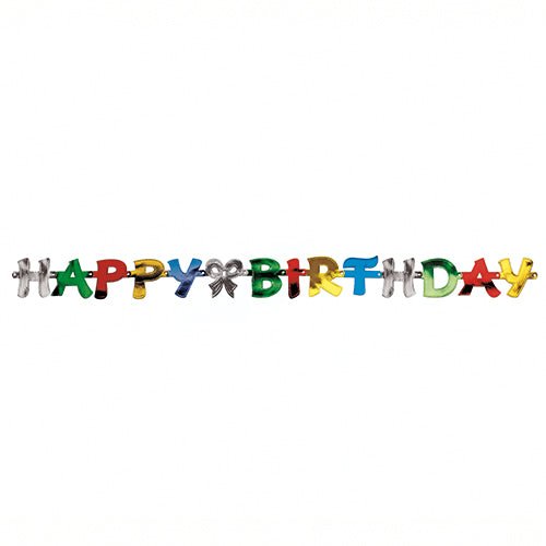 A PAPSTAR "Happy Birthday" üdvözlő lánc (1,4 m) a PAPSTAR GmbH-tól egy színes banner színes betűkkel - az ideális ünnepi dekoráció minden születésnapi partira. Egyesével van csomagolva, és fehér háttér előtt különösen szépnek tűnik.