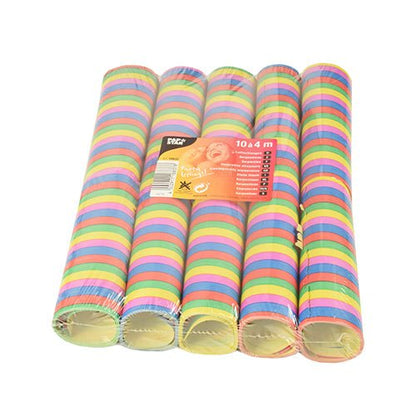 Tíz égésgátló PAPSTAR „Stripes” nevű papírcsíkok (4 m-esek) a PAPSTAR A GmbH termékek átlátszó csomagolásban, elülső címkével kerülnek forgalomba. A szalagok több élénk színben kaphatók, így tökéletesen alkalmasak buli dekorációként.
