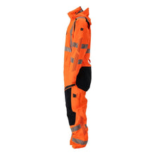CLIMASCOT® téli overál, könnyű téli kombináció, hi-vis narancs/fekete-kék