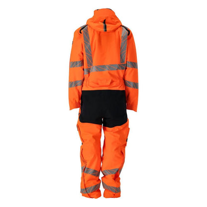 CLIMASCOT® téli overál, könnyű téli kombináció, hi-vis narancs/fekete-kék