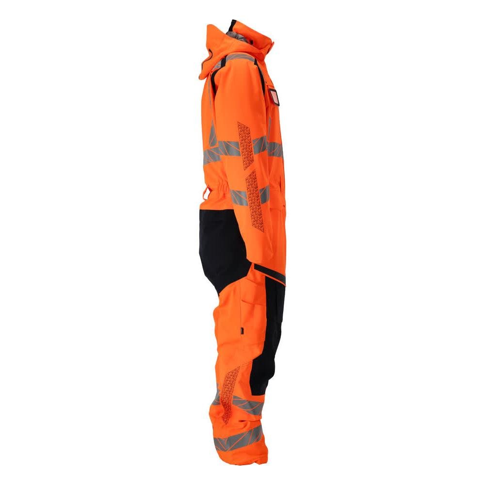 CLIMASCOT® téli overál, könnyű téli kombináció, hi-vis narancs/fekete-kék