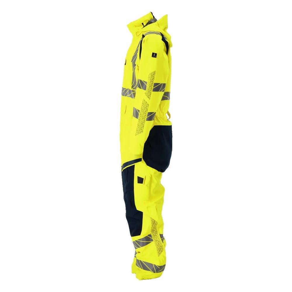 CLIMASCOT® téli overál, könnyű téli kombináció, hi-vis sárga/fekete-kék