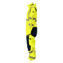 CLIMASCOT® téli overál, könnyű téli kombináció, hi-vis sárga/fekete-kék