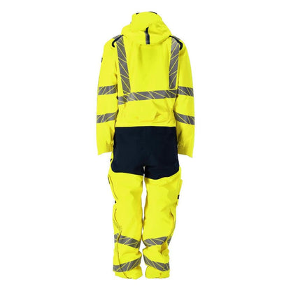 CLIMASCOT® téli overál, könnyű téli kombináció, hi-vis sárga/fekete-kék
