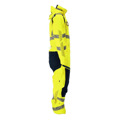 CLIMASCOT® téli overál, könnyű téli kombináció, hi-vis sárga/fekete-kék