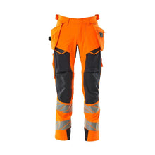 Nadrág függőzsebekkel, ULTIMATE STRETCH nadrág, hi-vis narancs/fekete-kék