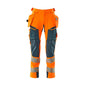 Nadrág függő zsebekkel, ULTIMATE STRETCH nadrág, hi-vis narancssárga/sötét petróleum