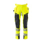 Nadrág függőzsebekkel, ULTIMATE STRETCH nadrág, hi-vis sárga/fekete-kék
