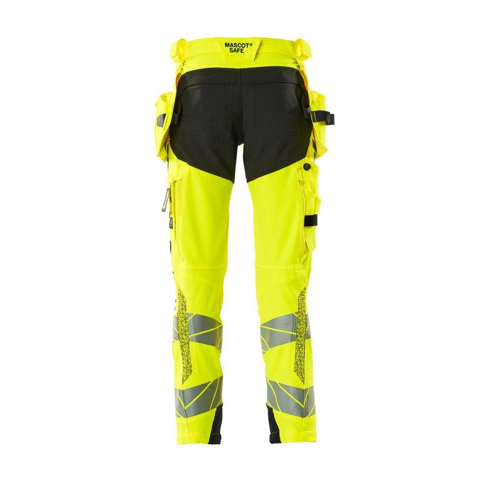 Nadrág függőzsebekkel, ULTIMATE STRETCH nadrág, hi-vis sárga/fekete