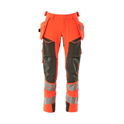 Nadrág függőzsebekkel, ULTIMATE STRETCH nadrág, hi-vis piros/sötét antracit