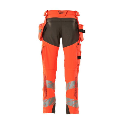 Nadrág függőzsebekkel, ULTIMATE STRETCH nadrág, hi-vis piros/sötét antracit