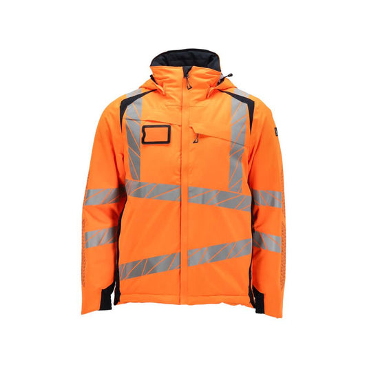 Téli kabát CLIMASCOT®, könnyű téli kabát, hi-vis narancs/fekete-kék