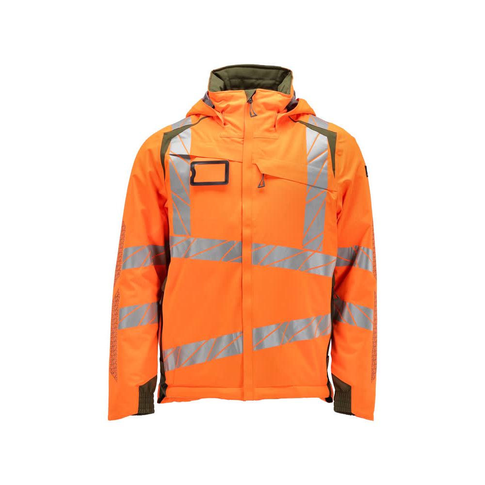 Téli kabát CLIMASCOT®, könnyű téli kabát, hi-vis narancs/moha zöld