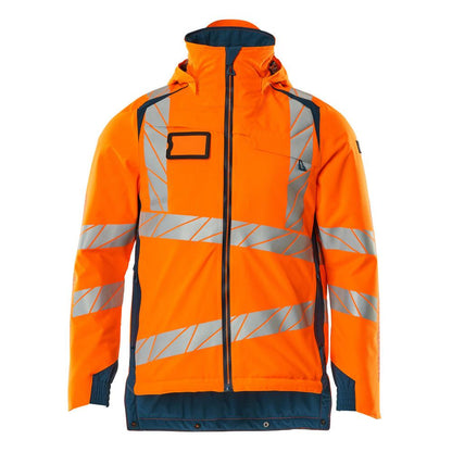 Téli kabát CLIMASCOT®, könnyű téli kabát, hi-vis narancs/sötét petróleum