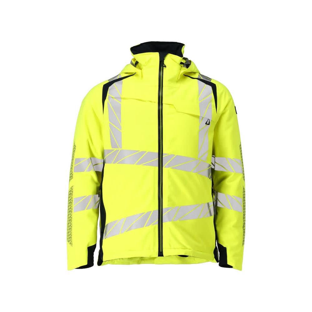 Téli kabát CLIMASCOT®, könnyű téli kabát, hi-vis sárga/fekete-kék