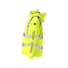Téli kabát CLIMASCOT®, könnyű téli kabát, hi-vis sárga/fekete-kék