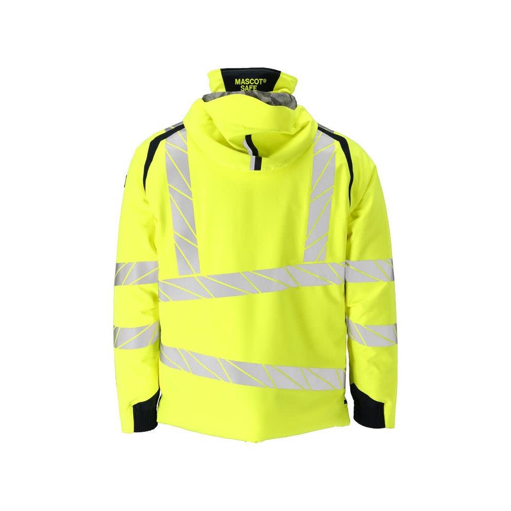 Téli kabát CLIMASCOT®, könnyű téli kabát, hi-vis sárga/fekete-kék