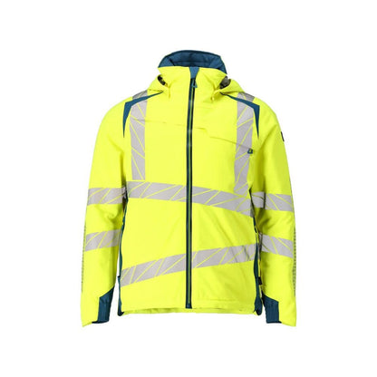 Téli kabát CLIMASCOT®, könnyű téli kabát, hi-vis sárga/sötét petróleum